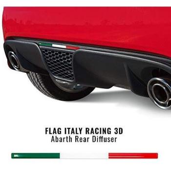 Stripe 3D Tricolor Italiano para extractor 500 Abarth