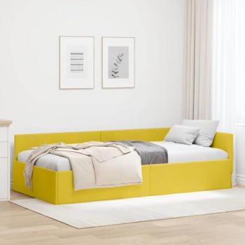 Cornice Angolare Letto con Testa Gialla 80x200 cm