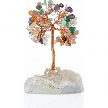 Natural Quartz Chakra Tree