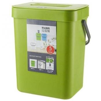 Armoire de cuisine avec porte de poubelle pliable