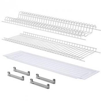 Scolapiatti da Pensile in Metallo Verniciato con Vaschetta 76 cm
