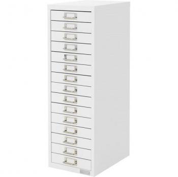 Meuble de classement ML-Design 15 compartiments en acier blanc 28×38×87 cm