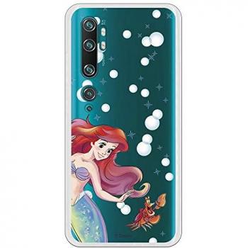 Custodia Ufficiale Disney per Xiaomi Mi Note 10 - La Sirenita Ariel e Sebastián con Bolle