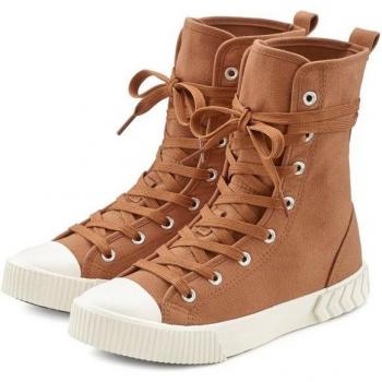 Lascana Damen Combat Stiefelette in Braun Gr. 37