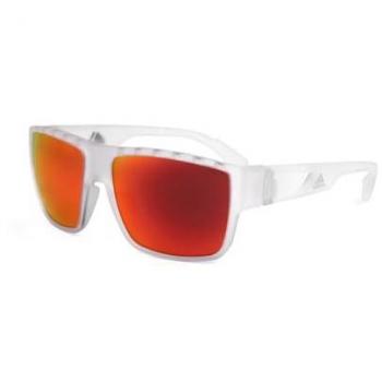 Lunettes de soleil sport homme SP0006 26G – plastique transparent orange géométrique (normale)
