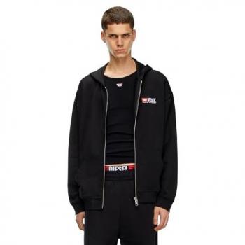 Diesel S-Box Hoodie Zip-Div Schwarz S