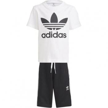 Set Enfant Adidas - Tee-Shirt Blanc - Taille Élastique