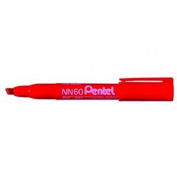 Pentel Green Label Marqueur Permanent Point Biseauté Rouge NN60-BO