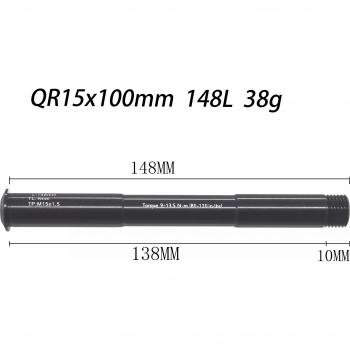 Fourche VTT TP M15X1.5x148 QR X158MM