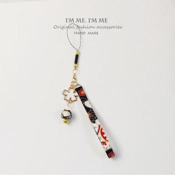 Smartphone Wrist Strap with Cherry Flower Design