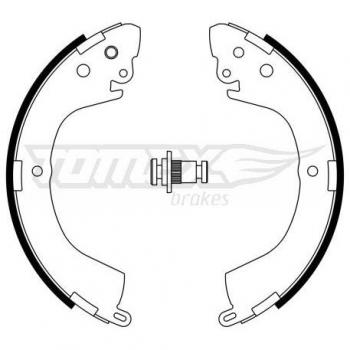 Bremsbackensatz Hinterachse TOMEX TX 23‑29
