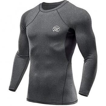 Maillot compression gris pour fitness et football – MEETWEE