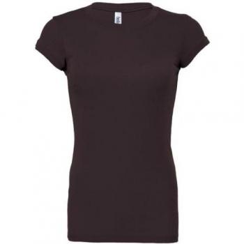 T-shirt Ladies Bella + Canvas Côtelé Transparent