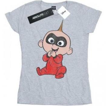 Disney Women's Incredibles 2 Jack Jack Cotton T-Shirt, Large, White