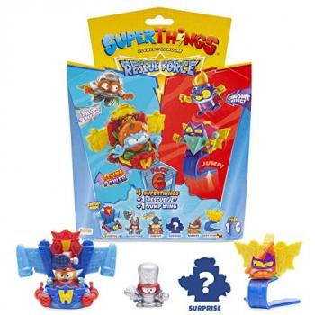 Superzings serie 10 blister azul pack 6 fuerza de rescate