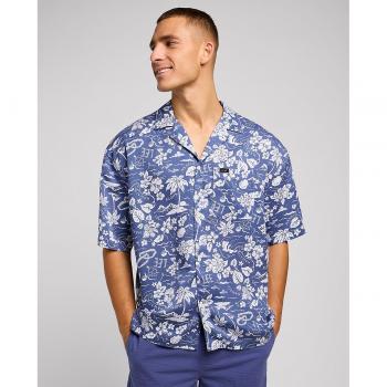 Camisa Lee de hombre con estampado floral azul