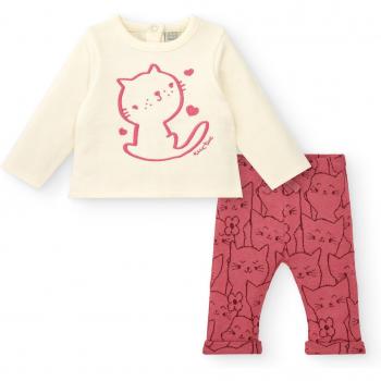 Tuc Tuc Conjunto Niña 2 Piezas Rosa y Crema
