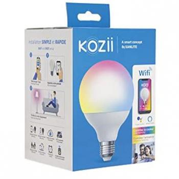 Ampoule connectée SMD E27 1521 lumens G95 blancs+couleurs KE1500BRVBCCT
