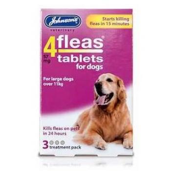 Pet Essentials Johnsons 4Fleas Tablets for Large Dogs E93509 Neoteric Edition