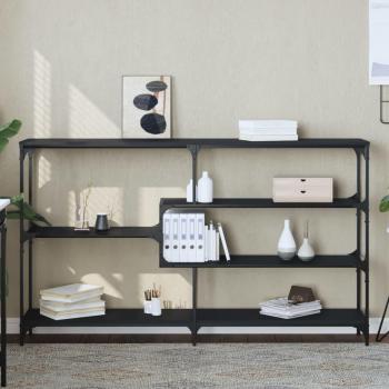 VidaXL Console Table Black 160x32x95 cm Engineered Wood