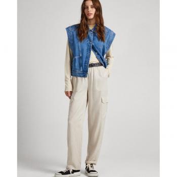 Pantalón cargo blanco roto para mujer Pepe Jeans