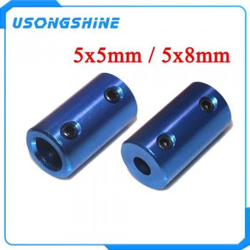 5pcs/lot Blue Aluminum Coupling D14L25 for Stepper Motor, Bore 5x5mm 5x8mm