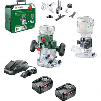 Bosch ADVANCEDTRIMROUTER 18V-8 P4A 18v Cordless Trim Router with Plunge Attachment