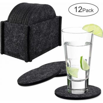 Yosemy Premium Glasuntersetzer für Tassen, Gläser und Bars – 12 Stück