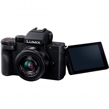 Lumix DC‑G100 Compact Spiegelloze Camera – Lichte en Praktische 3‑in‑1 Lens Kit, Zwart