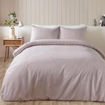 Brushed Cotton Stripe Duvet Cover Set