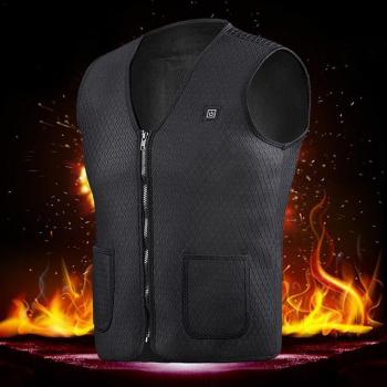 Gilet thermique électrique avec coussinets chauffants