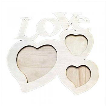 Wooden Love Letter Picture Holder