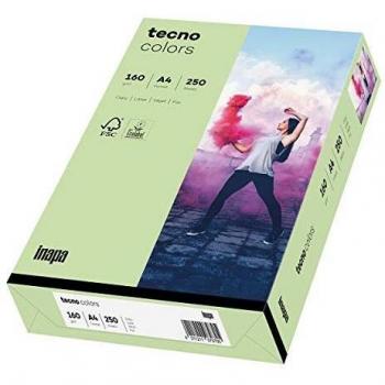 Kopierpapier tecno® Colors, DIN A4, 160 g/m², Pack: 250 Blatt - Mittelgrün