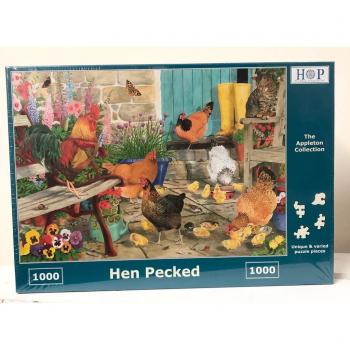 Hen Pecked Jigsaw Puzzle 1000 Pieces
