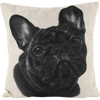 Coussin taie d'oreiller chien drôle 45x45CM