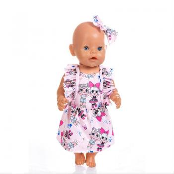 Conjunto de ropa para muñeca 18 pulgadas sirena y unicornio