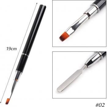 Nail Art UV Gel Brush Duo