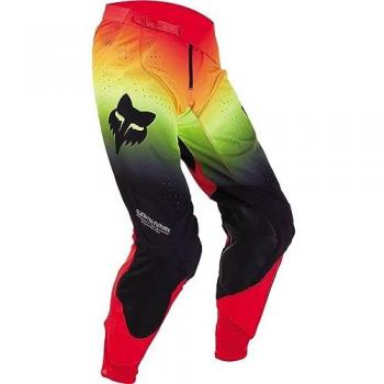 FOX - Pantaloni 360 Revise Rosso / Giallo 32