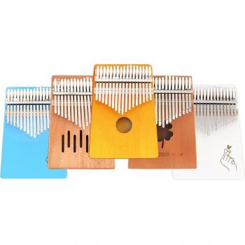 Piano de Dedo Kalimba Mbira 17 Teclas, Tablero Individual de Caoba