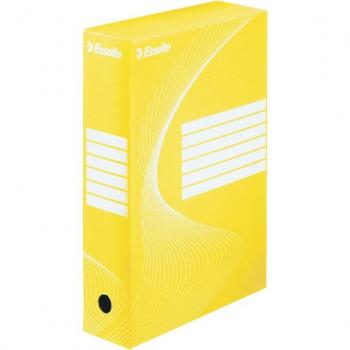 Esselte Standard Archiving Box A4 80mm Yellow Carton Set of 25
