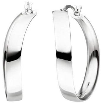 Creolen Geschwungen 925 Sterling Silber Ohrringe