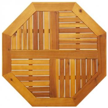 VidaXL 80x80 cm Octagonal Solid Acacia Table Top