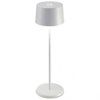 Lampe d'extérieur Olivia 3K rechargeable IP65 blanche