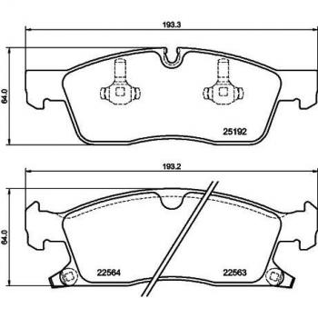 HELLA 8DB 355 039-961 Plaquettes de frein