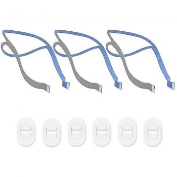 Almohadilla Nasal Secundaria P10 con Sistema CPAP – 3 Cuerdas y 6 Ajustes, Azul