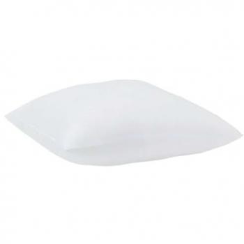Tavola da letto bianca microfibra 200×220 cm con cuscini (3 pezzi)