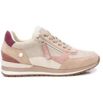 Zapatilla Deportiva Refresh 172630 Nude Mujer – Casual, Plano, Cordones y Cremallera (Talla 37)