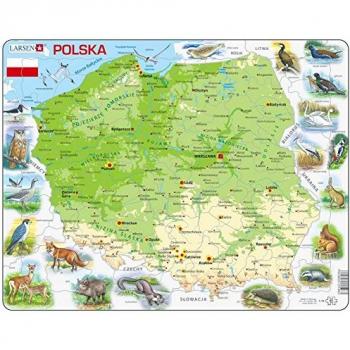 Puzzle Larsen Polonia con Animali - 61 pezzi