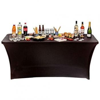 Folding Table Nappe Housse - 180 cm - Noir