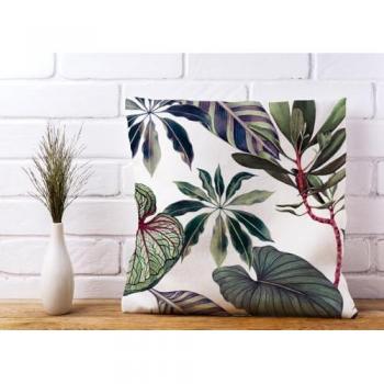 Vivid Jungle Leaf Pillow